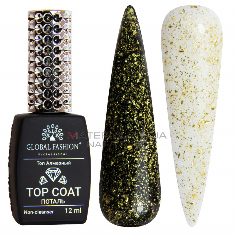 Топ без липкого шару, Light Gold Foil Top, 12 мл