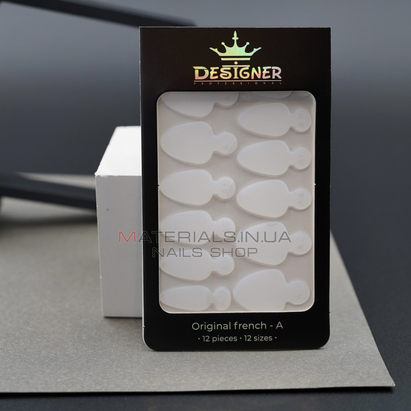 Nail Molds 12шт. (Original french - A) - Силіконові молди різних розмірів для дизайну нігтів та французького манікюру Дизайнер Nail Molds 12шт. (Original french - A) - Силіконові молди різних розмірів для дизайну нігтів та французького манікюру Дизайнер