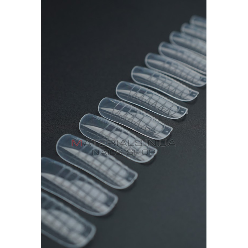 Верхні форми Дизайнер F7 Rounded square - Polygel Nail Forms