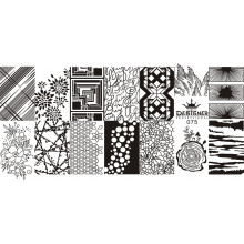 Диск для стемпінгу Designer металевий (12x6 см) №75