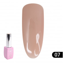 Кольорова френч база для гель лаку Global Fashion, Color French Base Coat 8 мл, 07