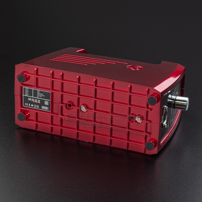 Фрезер Мокс X801 (Красный) на 55 000 об./мин. и 80W. для маникюра и педикюра Фрезер Мокс X801 (Красный) на 55 000 об./мин. и 80W. для маникюра и педикюра