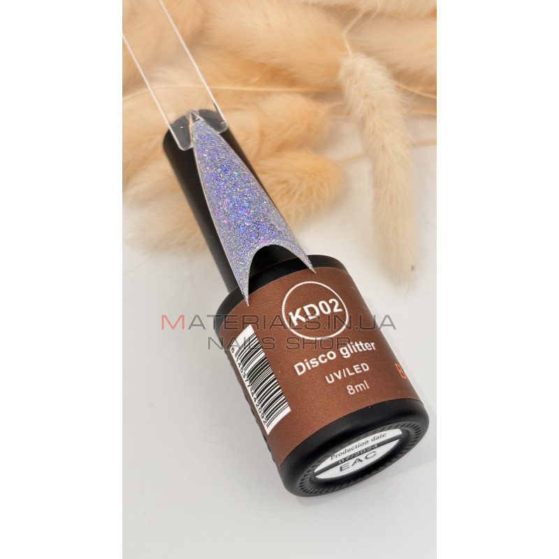 Гель-лак Disco Glitter №02 Bee Nails, 8ml Гель-лак Disco Glitter №02 Bee Nails, 8ml