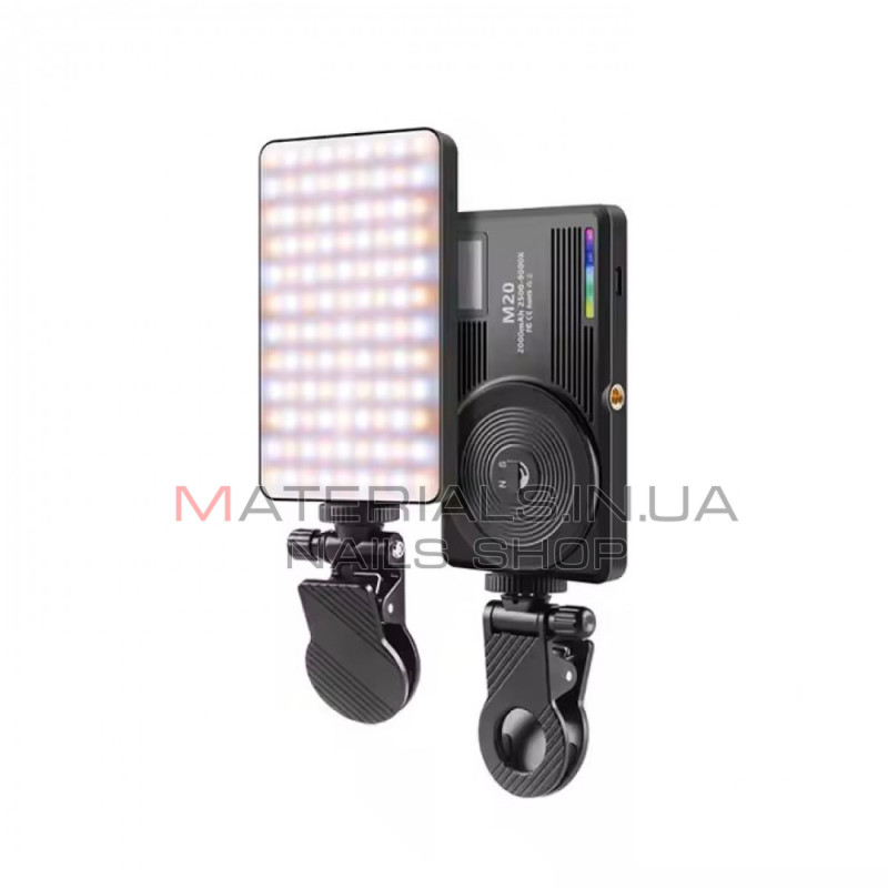 Накамерне LED-відеосвітло M20, RGB