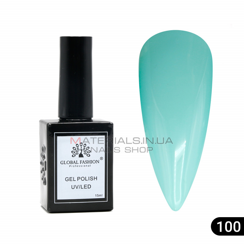 Гель лак Global Fashion, Gel polish 15 ml, 100