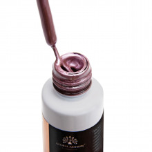 Гель-фарба з тонким пензлем METALLIC GEL, дзеркальний ефект, Global Fashion, Rose, 10 мл