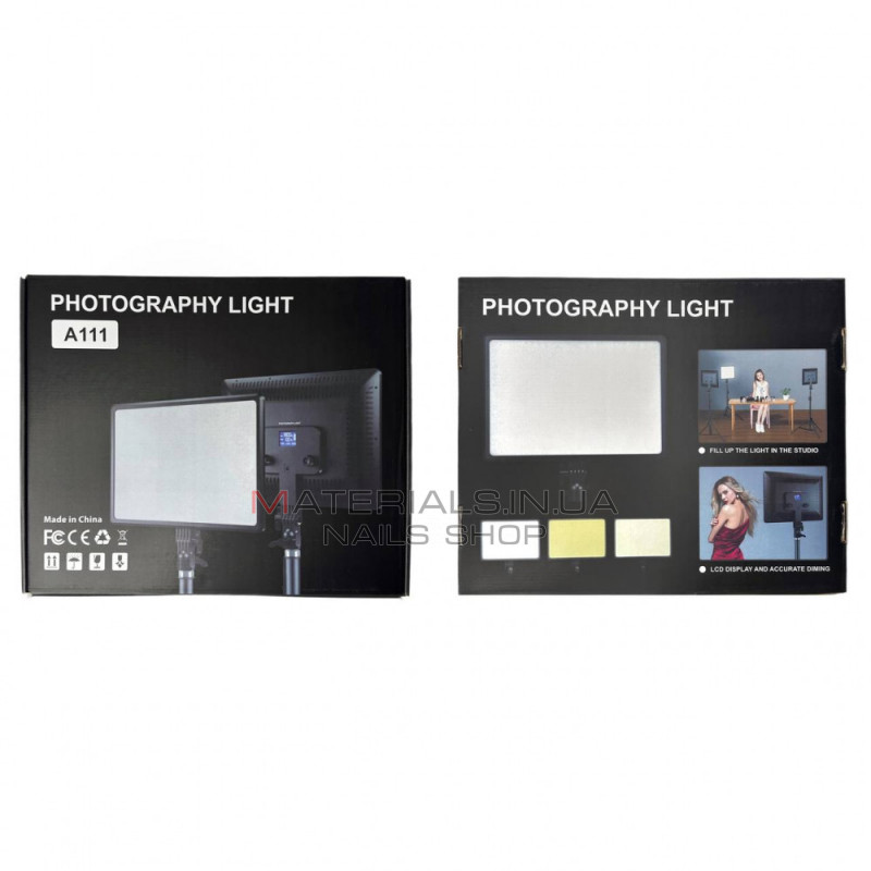 Лампа видеосвет LED A111 33x25 cm 416 Lights 3200K-5500K Лампа видеосвет LED A111 33x25 cm 416 Lights 3200K-5500K