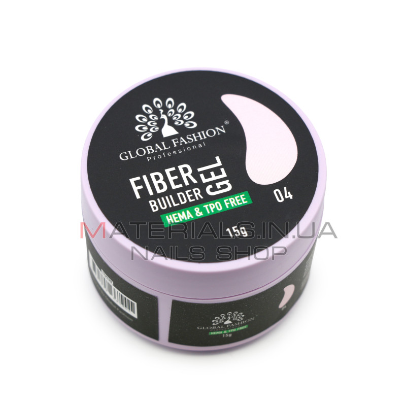 Гель для моделювання нігтів 15 г, Fiber Builder Gel 04