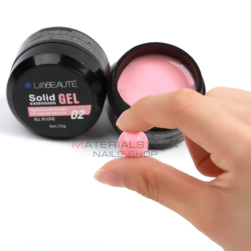 Solid gel Extention Lilly Beaute 15г Solid gel Extention Lilly Beaute 15г