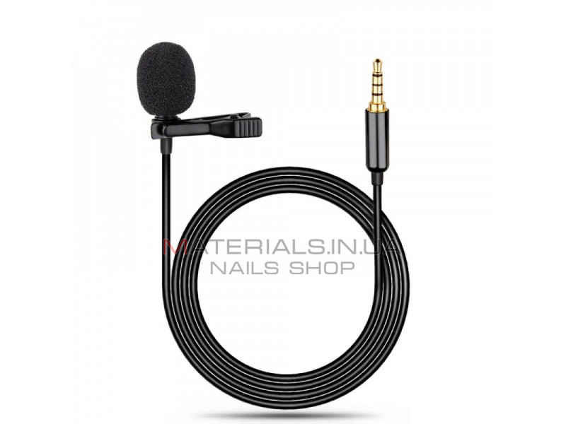 Микрофон для телефона 3.5mm (1.5m) Professional Lavalier Mic ; in Packing