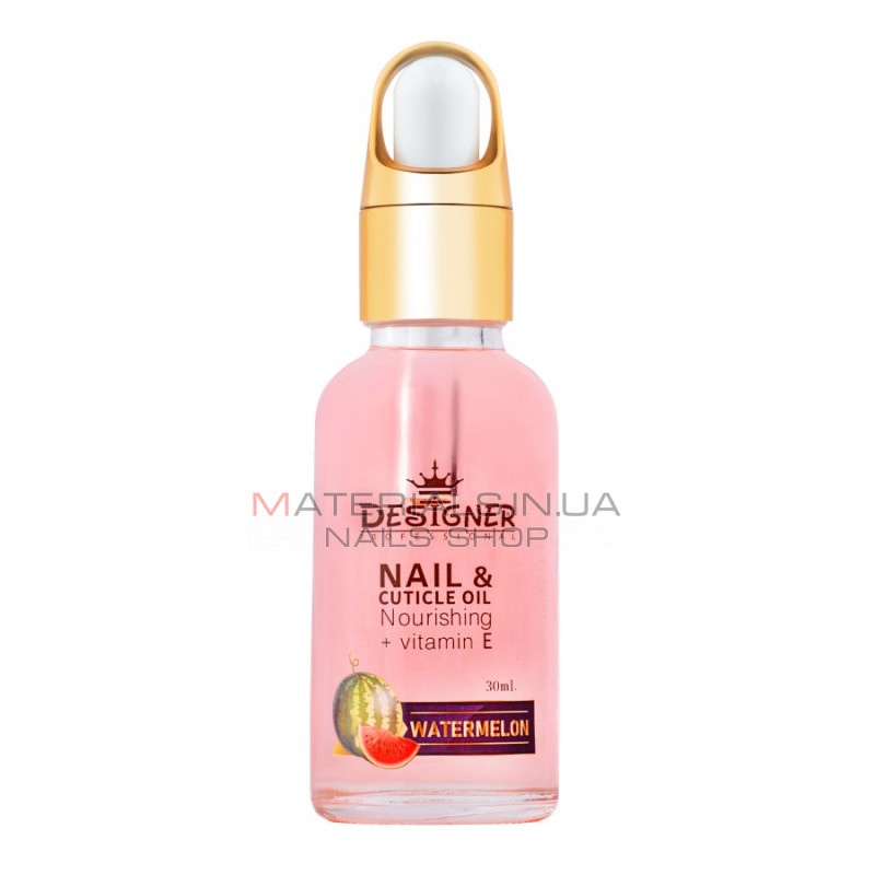 Олія для кутикули 30 мл. (Кавун №10) - Nail&Cuticle oil від Дизайнер Олія для кутикули 30 мл. (Кавун №10) - Nail&Cuticle oil від Дизайнер