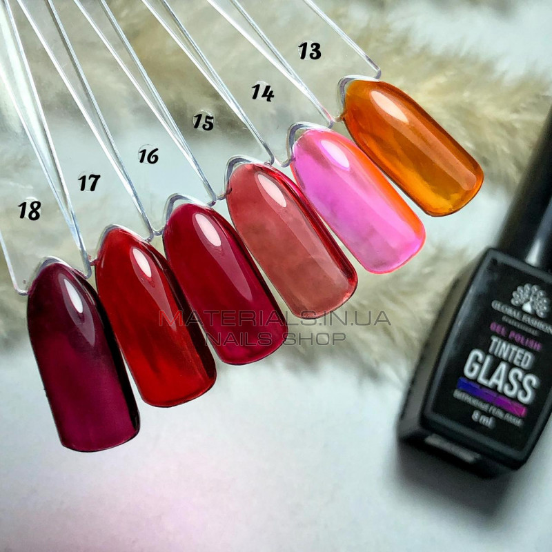 Витражный гель-лак Global Fashion Tinted Glass №8, 8 мл Витражный гель-лак Global Fashion Tinted Glass №8, 8 мл
