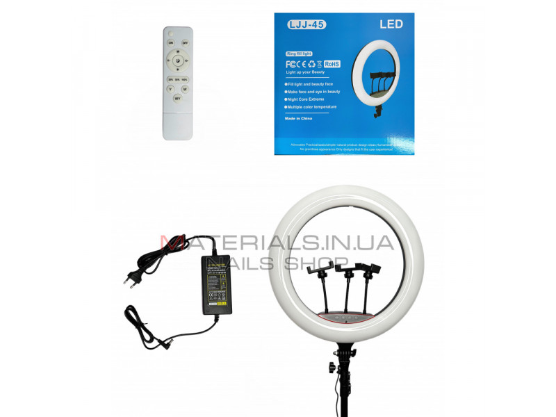 Лампа Кольцевая LED (45 cm) 416 Lights Rotary Switch LJJ-45