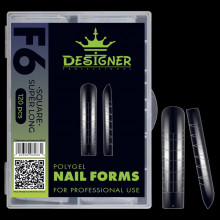 Верхні форми Дизайнер F6 Square super long - Polygel Nail Forms