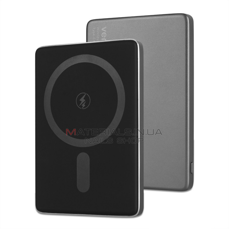 Power Bank 5000 mAh | 15W — Veron Q15 with Magsafe magnetic fast charging USB C Power Bank 5000 mAh | 15W — Veron Q15 with Magsafe magnetic fast charging USB C