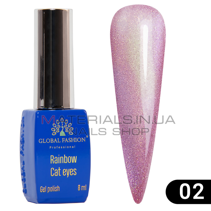 Гель-лак кошачий глаз Rainbow Laser cat eyes, 8 мл 02