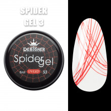Кольорове павутинка Spider Gel Designer, 8 мл, Червоний S3