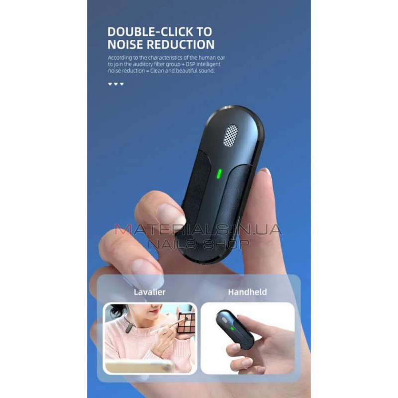 Беспроводной микрофон для телефона Lightning Veron M8-L c кейсом зарядки