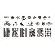 Диск для стемпінгу Designer металевий (12x6 см) №171