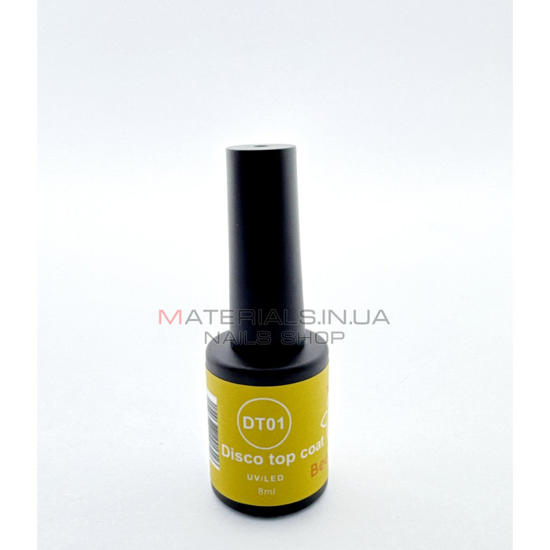 Disco Top Coat Bee Nails, DT01, 8мл (silver) Disco Top Coat Bee Nails, DT01, 8мл (silver)