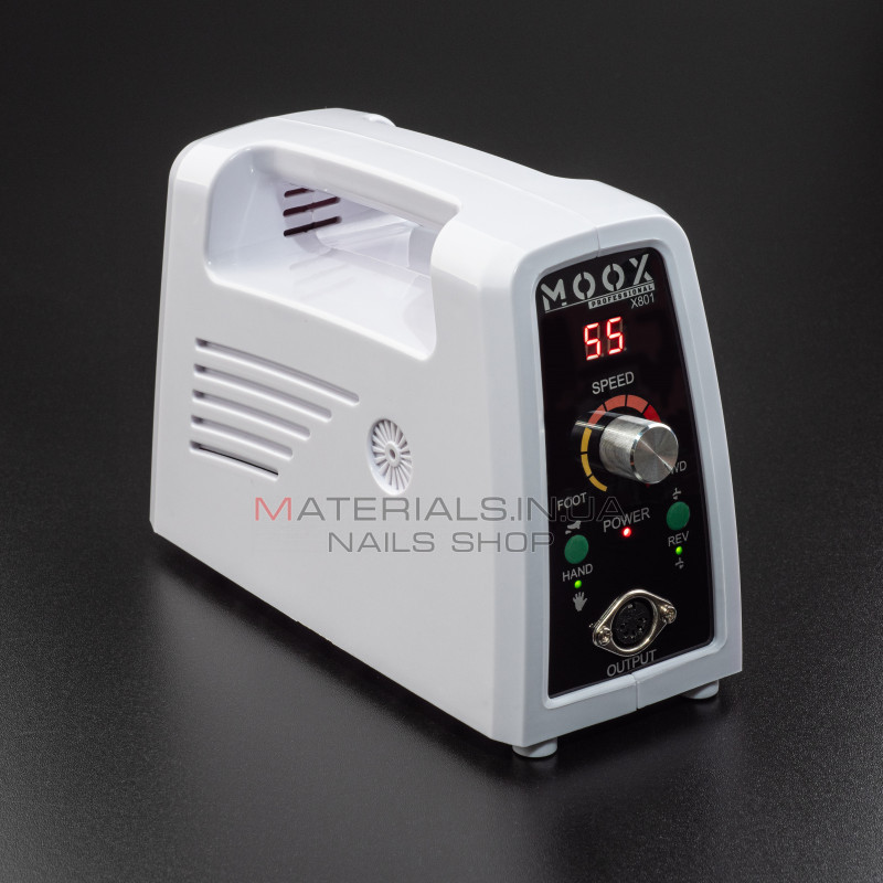 Фрезер Мокс X801 (Білий) на 55 000 об/хв. та 80W. для манікюру та педикюру