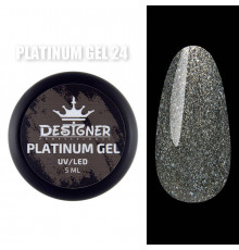 Platinum Gel Гель - платинум Designer Professional із шиммером, 5 мл. №24