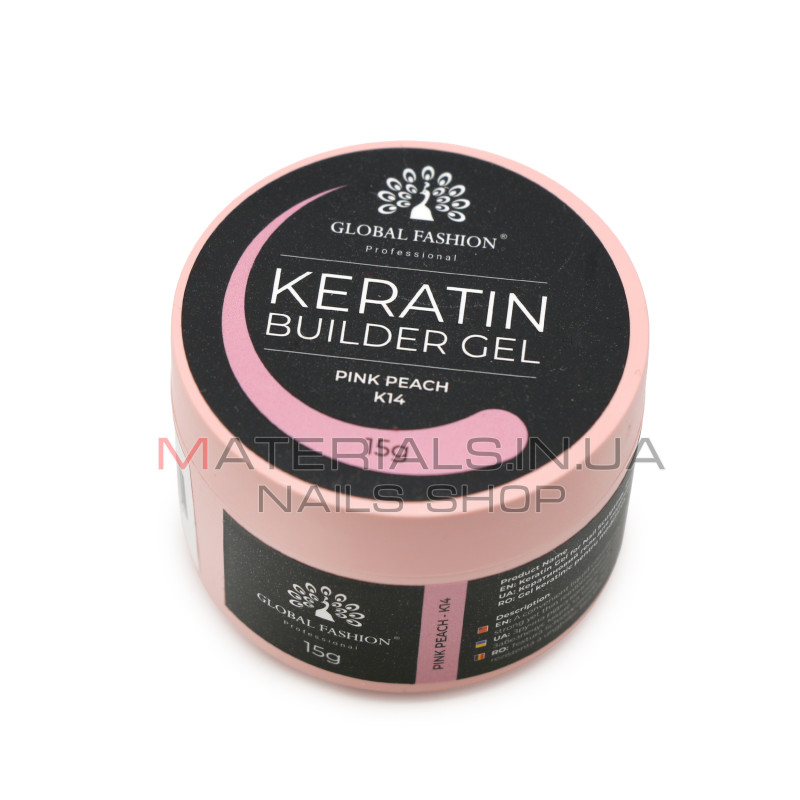 KERATIN BUILDER GEL, Global Fashion, 15 g, K14
