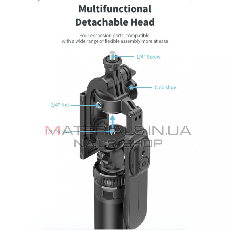 Monopod Tripod C05 | 2m Balanced and stable shooting multifunctional expansion of the metal tripod selfie stick
