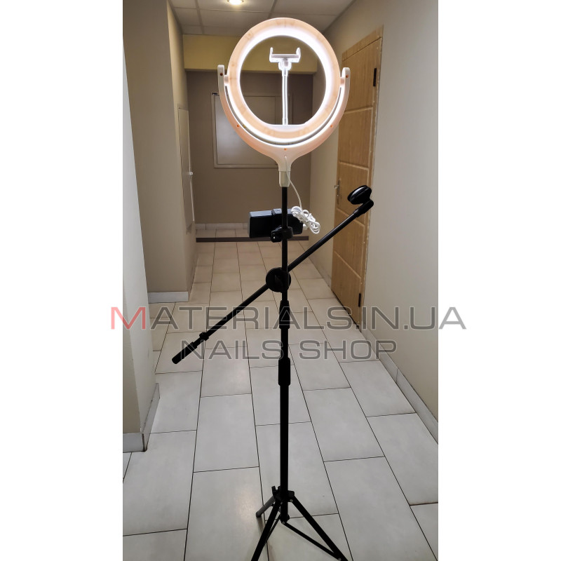 Кільцева лампа Ring Light Kit F-539A, працює від Power Bank