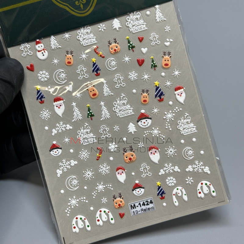 Наклейки Nail Sticker M-1424 Наклейки Nail Sticker M-1424