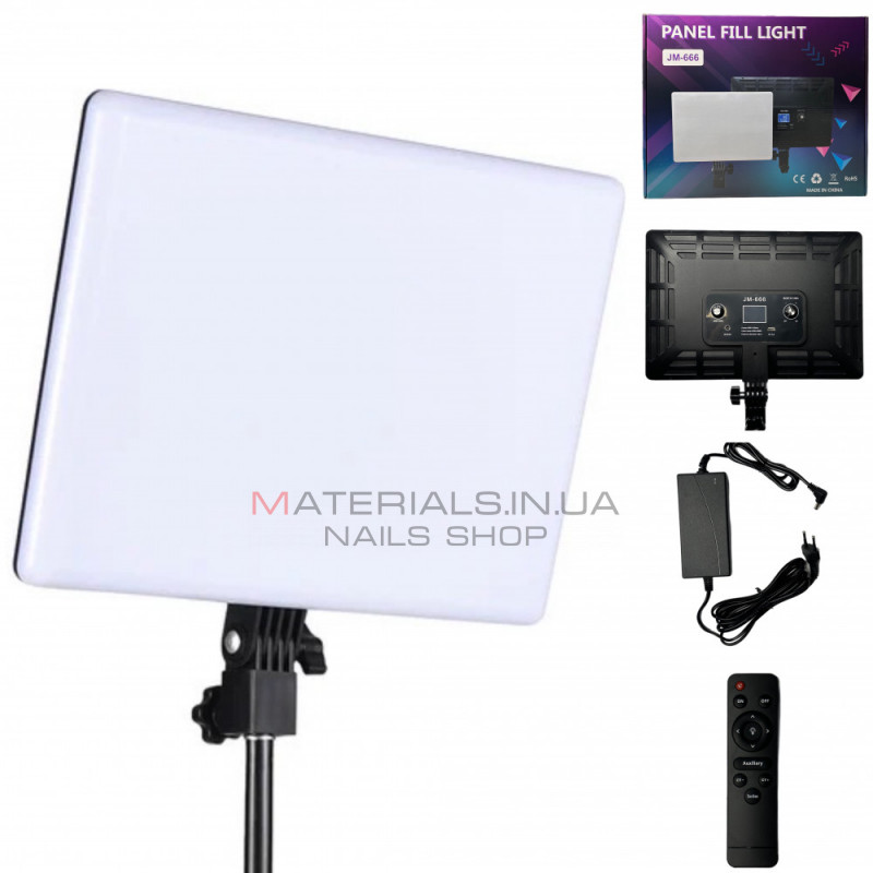 Лампа видеосвет LED JM666 36x25 cm 416 Lights 3200K-5500K Лампа видеосвет LED JM666 36x25 cm 416 Lights 3200K-5500K