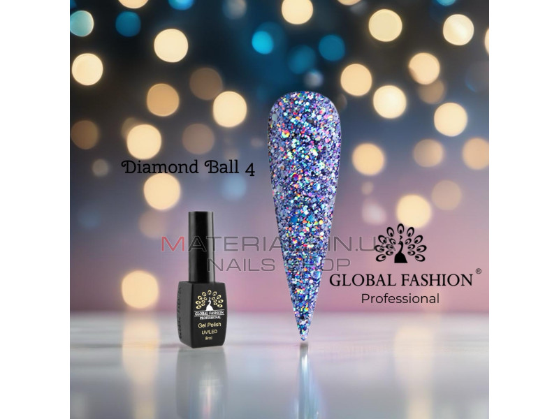 Гель лак Diamond Ball Global Fashion 8 мл, 004