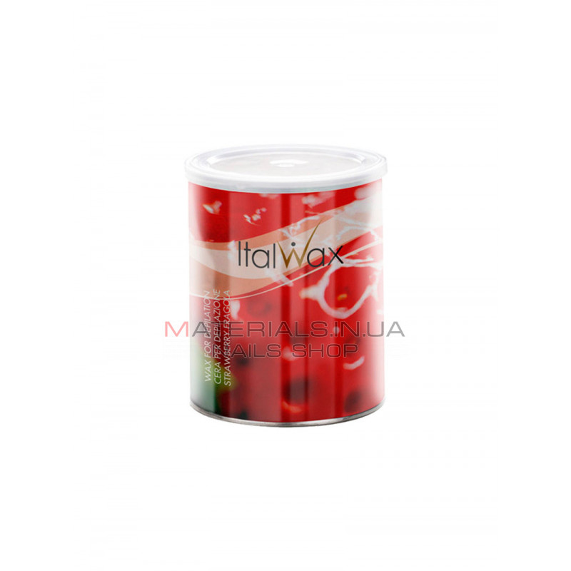Теплий віск в банці Italwax - Полуниця, 800 г. Теплий віск в банці Italwax - Полуниця, 800 г.