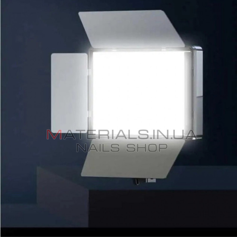 LED-відеосвітло E900, with display, 30 × 17 см, 768 світлодіодів, 3000 K-6500 K, пульт ДК