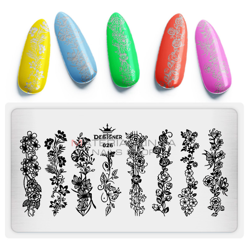 Диск для стемпінгу Designer металевий (12x6 см) №026 Диск для стемпінгу Designer металевий (12x6 см) №026