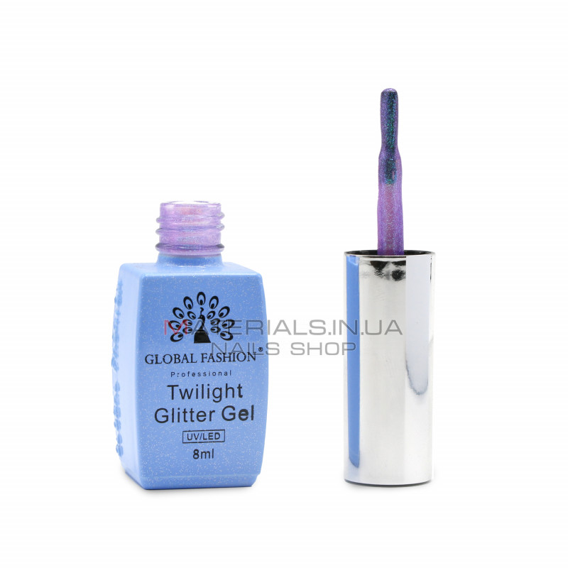 Гель лак Twilight Glitter 8 мл, 199 Гель лак Twilight Glitter 8 мл, 199