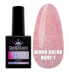 Світловідбивне базове покриття №1 (Королівський рожевий), 9 мл. - Disco Color Base Дизайнер