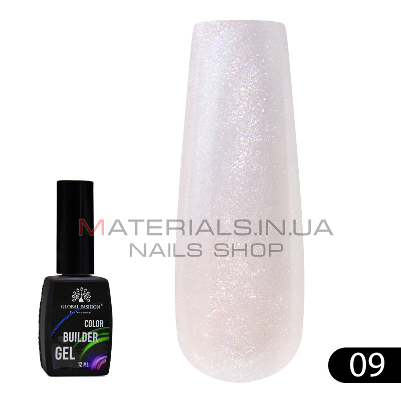 Кольоровий гель для нігтів Color Builder Gel 12 мл, 09