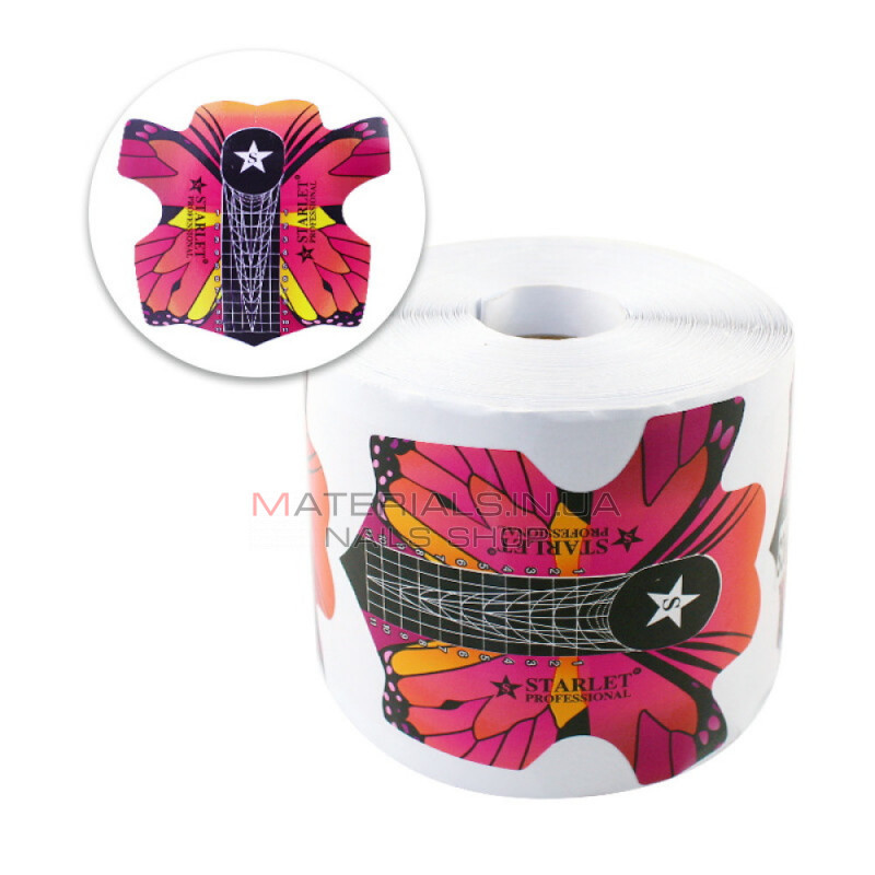 Форми для нарощування нігтів Starlet Professional Метелик різнокольоровий. 300 шт.