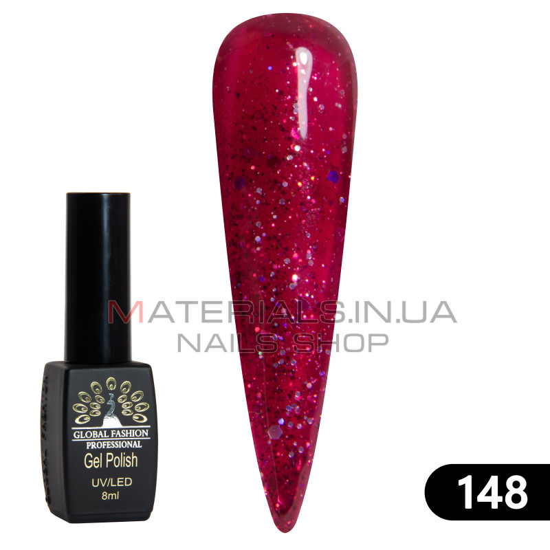 Гель лак BLACK ELITE 148, Global Fashion 8 мл