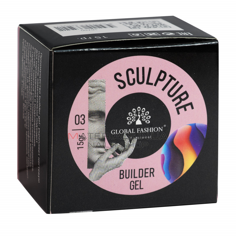 Скульптурний гель SCULPTURE BUILDER GEL 15 гр, PINK №03 Скульптурний гель SCULPTURE BUILDER GEL 15 гр, PINK №03