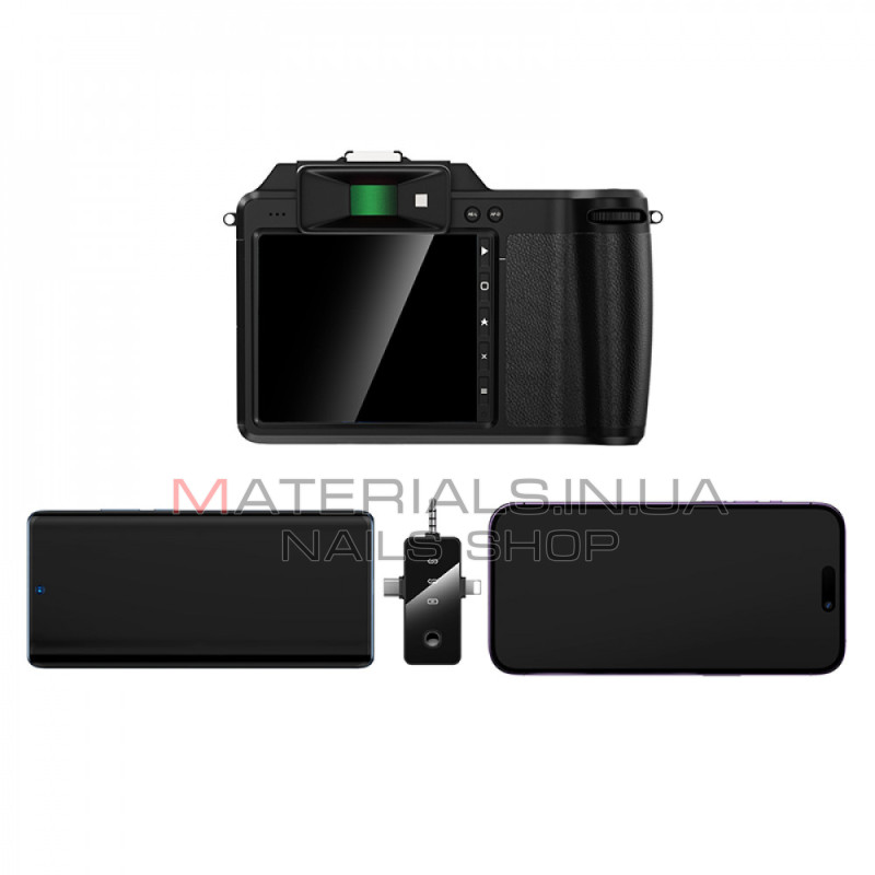 Бездротовий цифровий мікрофон Hoco L20B, Lightning + USB-C + 3,5 мм