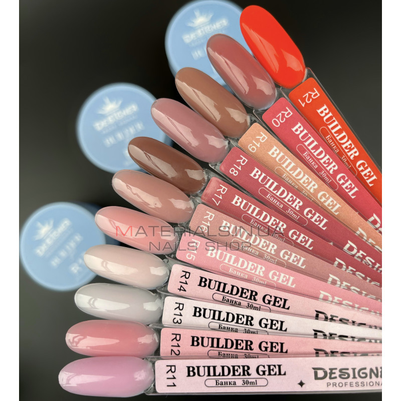 Builder Gel 30 мл., Дизайнер (Моделирующий гель) R18 Fruit Summer