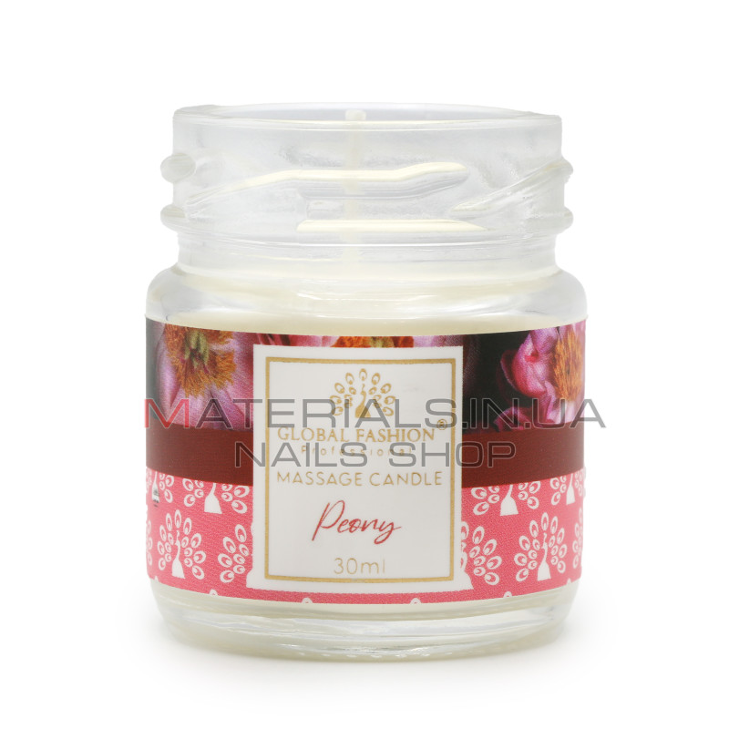 Масажна свічка Global Fashion, G30 ml, Peony