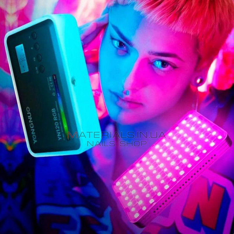 Накамерный видеосвет LED RGB — Yongnuo YN120RGB Накамерный видеосвет LED RGB — Yongnuo YN120RGB