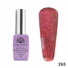 Гель лак кошачий глаз 32D Chameleon Disco, Global Fashion 8 мл №265