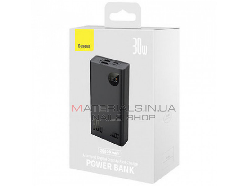 Power Bank 20000 mAh | 30W | Digital Display — Baseus (PPAD050) — PPAD050101 Black