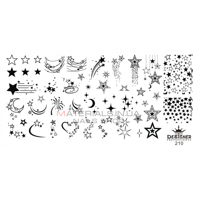 Диск для стемпінгу Designer металевий (12x6 см) №210