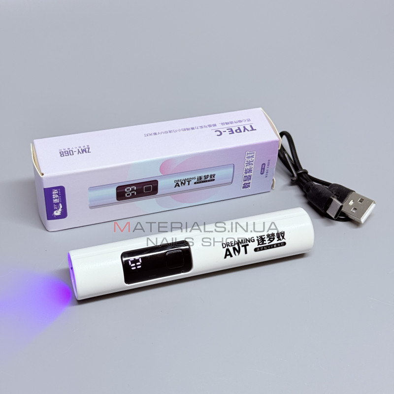 Портативная UV-лампа для маникюра ZMY-068 с аккумулятором и зарядкой Type-C