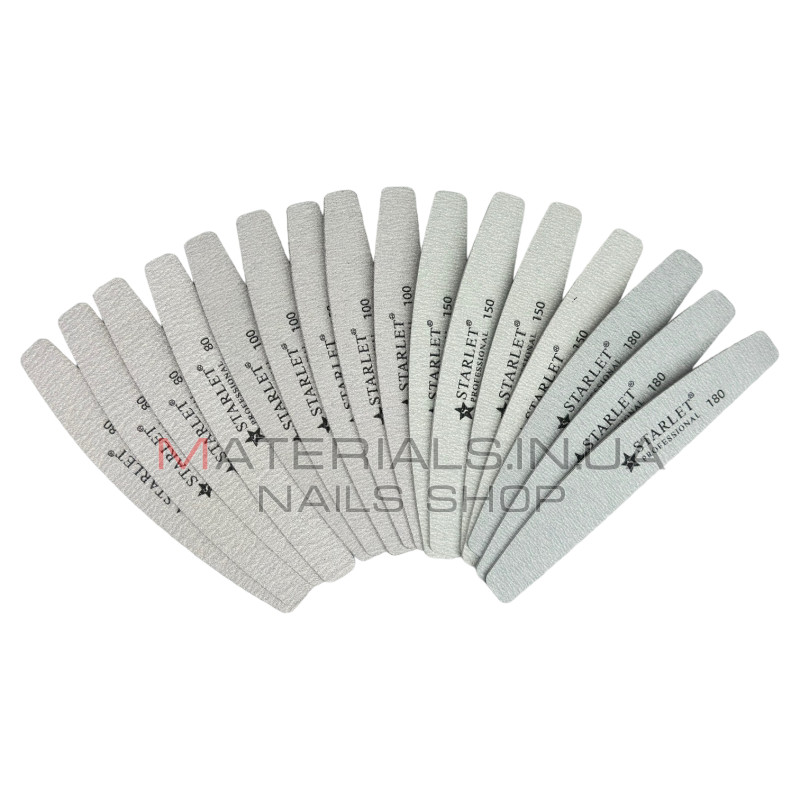 Сменные файлы для пилки starlet 80/100/150/180 грит (16шт)